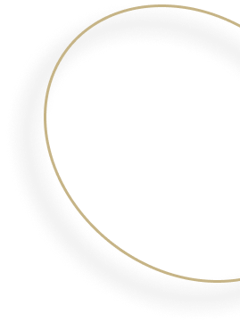 Esfera negra con acento circular dorado