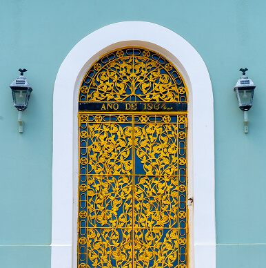 Modern Building casting a shadow
